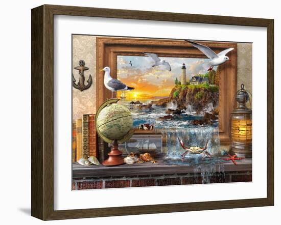 Marine to Life-Dominic Davison-Framed Art Print