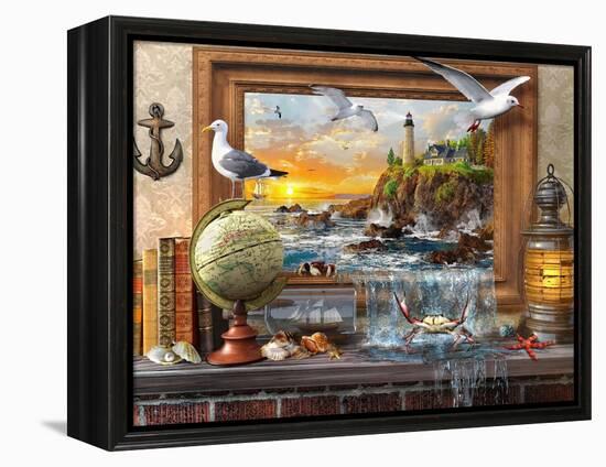 Marine to Life-Dominic Davison-Framed Stretched Canvas