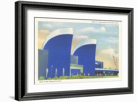 Marine Transportation Building, New York World's Fair, 1939-null-Framed Art Print