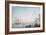 Marine View, with Boat and Figures on a Shore-Samuel Atkins-Framed Giclee Print