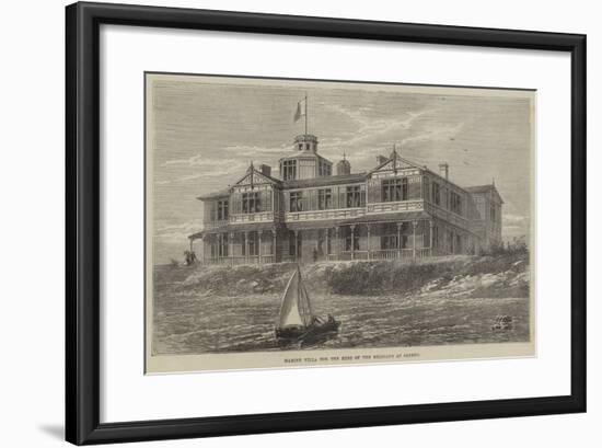 Marine Villa for the King of the Belgians at Ostend-null-Framed Giclee Print