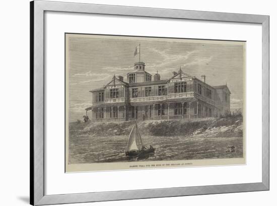 Marine Villa for the King of the Belgians at Ostend-null-Framed Giclee Print