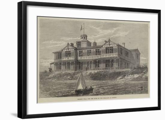 Marine Villa for the King of the Belgians at Ostend-null-Framed Giclee Print