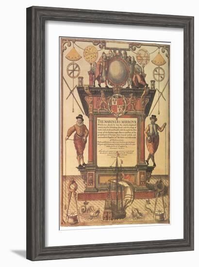 Mariners Mirror, 1579-null-Framed Giclee Print