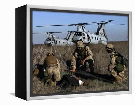 Marines and Sailors Conducted a Mass Casualty Exercise on San Clemente Island-Stocktrek Images-Framed Premier Image Canvas