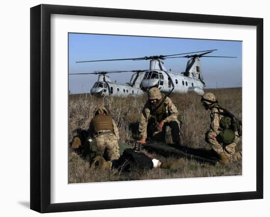 Marines and Sailors Conducted a Mass Casualty Exercise on San Clemente Island-Stocktrek Images-Framed Photographic Print