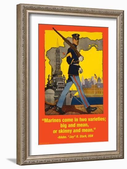 Marines Come in Two Varieties-Wilbur Pierce-Framed Art Print