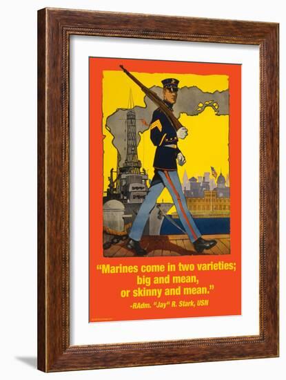 Marines Come in Two Varieties-Wilbur Pierce-Framed Art Print