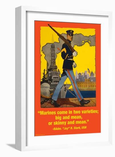 Marines Come in Two Varieties-Wilbur Pierce-Framed Art Print