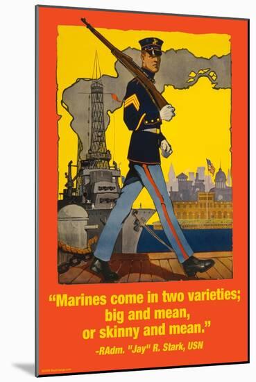 Marines Come in Two Varieties-Wilbur Pierce-Mounted Art Print