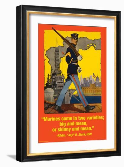 Marines Come in Two Varieties-Wilbur Pierce-Framed Art Print