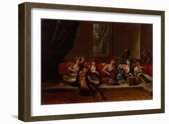 Marines of the Ottoman Navy, 1730S-Jean-Baptiste Vanmour-Framed Giclee Print