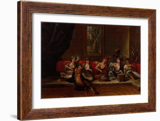 Marines of the Ottoman Navy, 1730S-Jean-Baptiste Vanmour-Framed Giclee Print