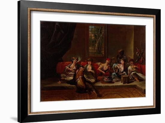 Marines of the Ottoman Navy, 1730S-Jean-Baptiste Vanmour-Framed Giclee Print