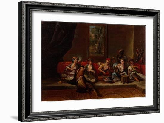 Marines of the Ottoman Navy, 1730S-Jean-Baptiste Vanmour-Framed Giclee Print