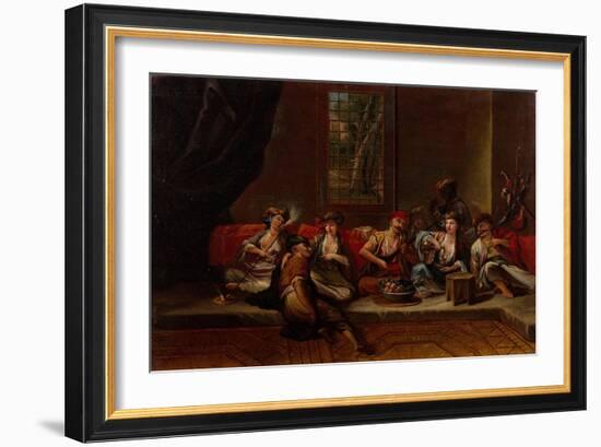 Marines of the Ottoman Navy, 1730S-Jean-Baptiste Vanmour-Framed Giclee Print