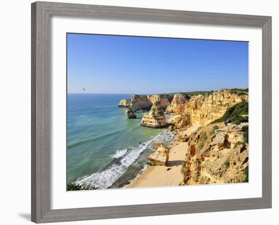 Marinha Beach Cliffs. Algarve, Portugal-Mauricio Abreu-Framed Photographic Print