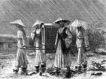 Palanquin Bearers in Rain Costume, Korea, 19th Century-Mario Azzopardi-Giclee Print