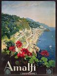 Poster Advertising the Amalfi Coast-Mario Borgoni-Giclee Print