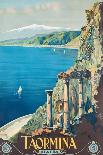 Poster Advertising the Amalfi Coast-Mario Borgoni-Giclee Print