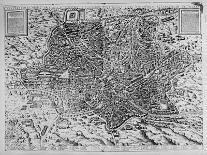 Map of Rome, 1579-Mario Cartaro-Framed Premier Image Canvas