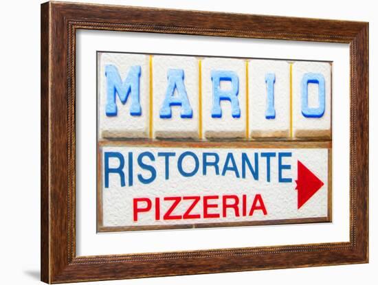 Mario's Pizzeria-Tosh-Framed Art Print