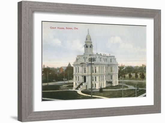 Marion County Courthouse, Salem, Oregon-null-Framed Art Print