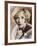 Marion Davies American Film Actress with a Questioning Look on Her Face-null-Framed Photographic Print