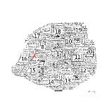 As the French Say…Map-Marion De Lauzun-Framed Premium Giclee Print