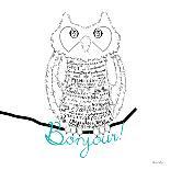 Bonjour Owl-Marion De Lauzun-Art Print