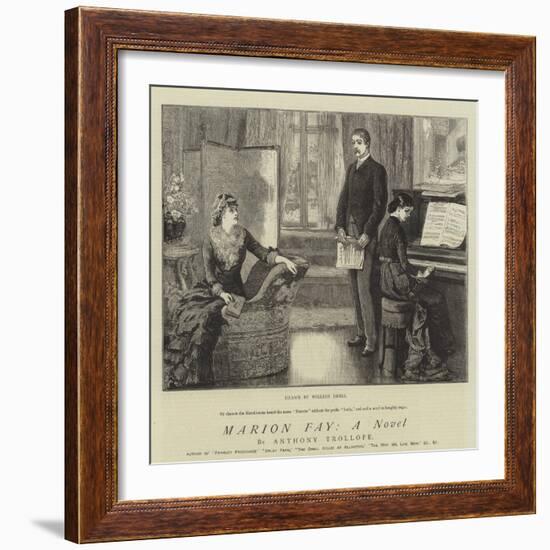 Marion Fay, a Novel-William Small-Framed Giclee Print