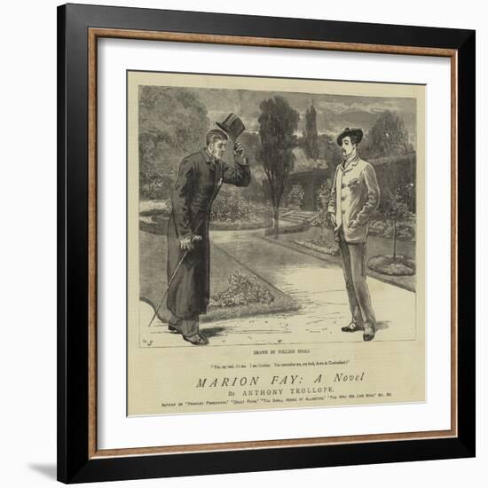 Marion Fay, a Novel-William Small-Framed Giclee Print