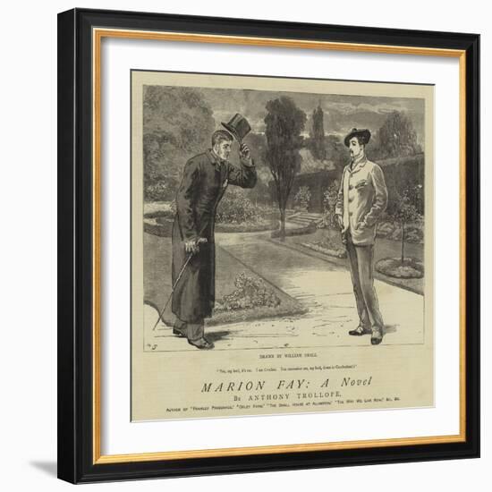 Marion Fay, a Novel-William Small-Framed Giclee Print