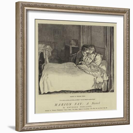 Marion Fay; a Novel-William Small-Framed Giclee Print