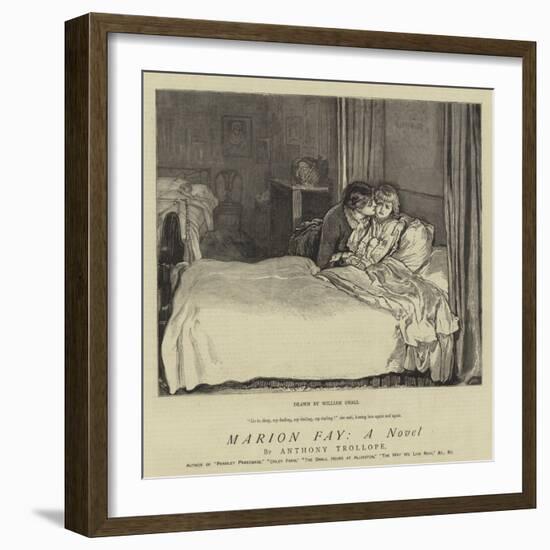 Marion Fay; a Novel-William Small-Framed Giclee Print