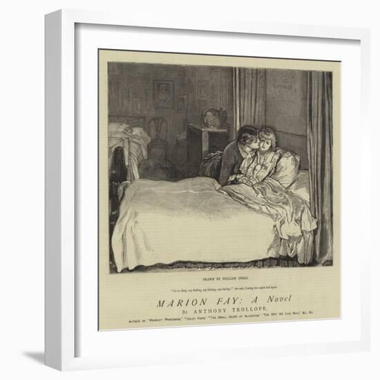 Marion Fay; a Novel-William Small-Framed Giclee Print