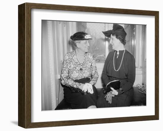 Marion Glass Banister and Nellie Tayloe Ross, 1938-Harris & Ewing-Framed Photographic Print