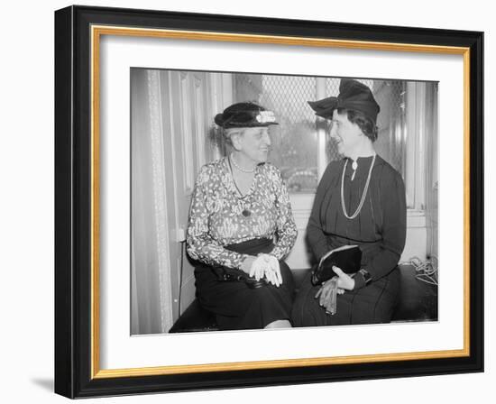 Marion Glass Banister and Nellie Tayloe Ross, 1938-Harris & Ewing-Framed Photographic Print