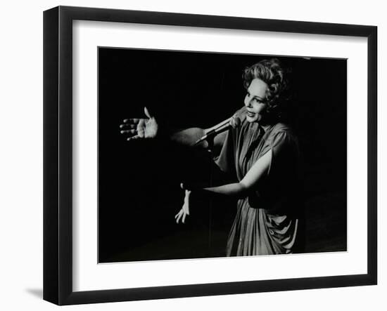 Marion Montgomery Singing at the Forum Theatre, Hatfield, Hertfordshire, 17 March 1979-Denis Williams-Framed Photographic Print