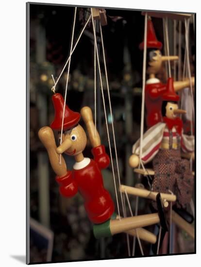 Marionette, Pinocchio Puppet, Taormina, Sicily, Italy-Connie Ricca-Mounted Photographic Print