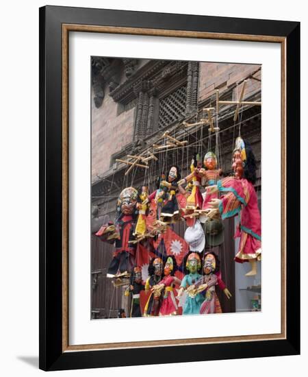 Marionettes, Durbar Square, Kathmandu, Nepal-Ethel Davies-Framed Photographic Print