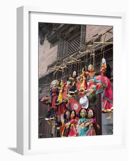 Marionettes, Durbar Square, Kathmandu, Nepal-Ethel Davies-Framed Photographic Print