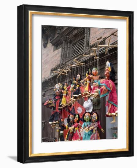 Marionettes, Durbar Square, Kathmandu, Nepal-Ethel Davies-Framed Photographic Print