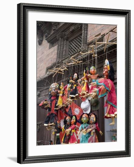 Marionettes, Durbar Square, Kathmandu, Nepal-Ethel Davies-Framed Photographic Print