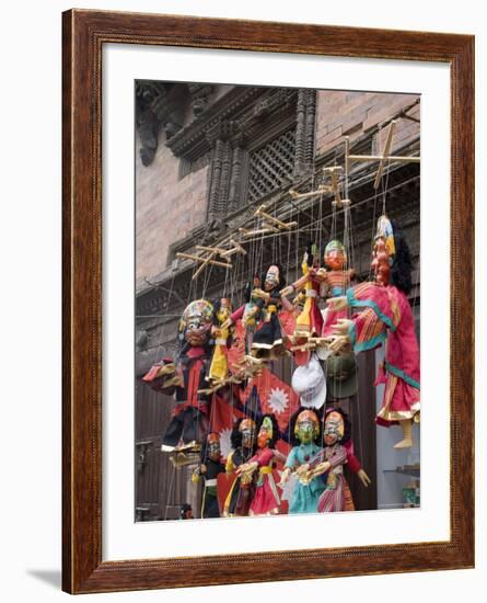 Marionettes, Durbar Square, Kathmandu, Nepal-Ethel Davies-Framed Photographic Print