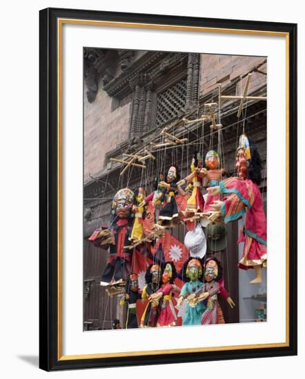 Marionettes, Durbar Square, Kathmandu, Nepal-Ethel Davies-Framed Photographic Print