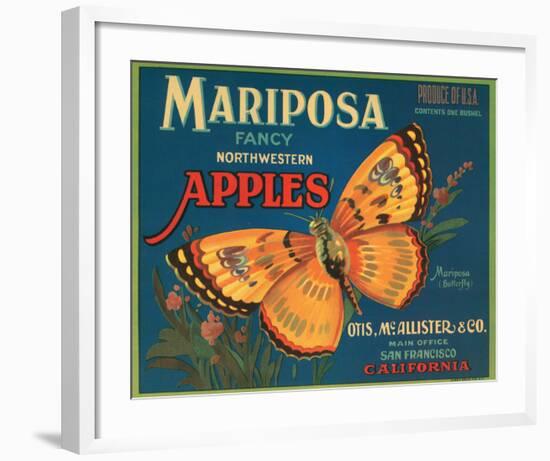 Mariposa Fancy Northwestern Apples-null-Framed Premium Giclee Print