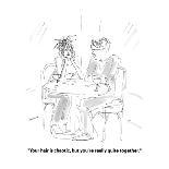 Woman with Gucci handbag and boots, leaning over to tickle baby in carriag? - New Yorker Cartoon-Marisa Acocella Marchetto-Premium Giclee Print