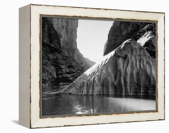 Mariscal Canyon, with Steep, Jagged Walls Rising Sharply from River, at Big Bend National Park-Myron Davis-Framed Premier Image Canvas