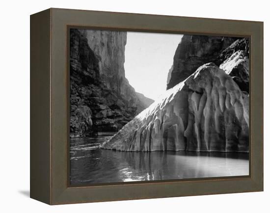 Mariscal Canyon, with Steep, Jagged Walls Rising Sharply from River, at Big Bend National Park-Myron Davis-Framed Premier Image Canvas